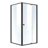 Semi Frameless Shower Screen (98~106)x 195cm & (89~92)x 195cm Side AS/NZS Glass Furniture Kings Warehouse 