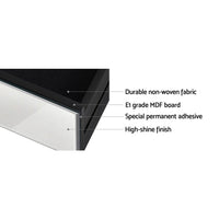 Set of 2 Bedside Table 3 Drawers Mirrored Glass - PRESIA Silver Furniture Kings Warehouse 