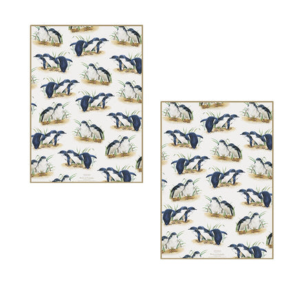 Set of 2 Birds of Australia Kitchen Tea Towels Penguin 50 x 70 cm Home & Garden Kings Warehouse 
