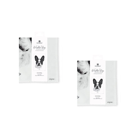 Set of 2 Delightful Dogs Cotton Kitchen Tea Towels 50 x 70 cm French Bulldog Home & Garden Kings Warehouse 