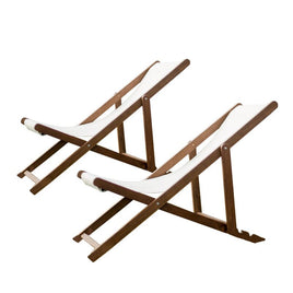Set of 2 maculata beach chairs Kings Warehouse 