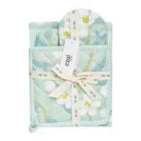 Set of 3 Renee Cotton Cover Kitchen Textile Mint Green Home & Garden Kings Warehouse 