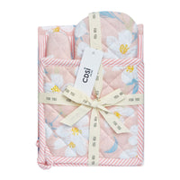 Set of 3 Renee Cotton Cover Kitchen Textile Rose Pink Home & Garden Kings Warehouse 