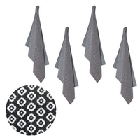 Set of 4 Christopher Vine Marigold Cotton Napkins 40cm x 40cm Black Home & Garden Kings Warehouse 