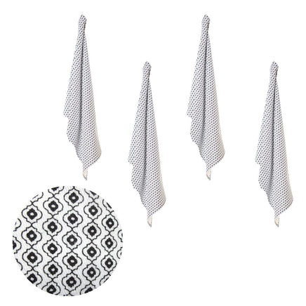 Set of 4 Christopher Vine Marigold Cotton Napkins 40cm x 40cm White Home & Garden Kings Warehouse 