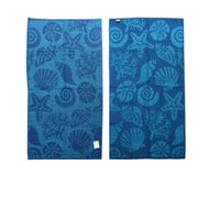 Set of 4 Imperfect Jacquard Terry Beach Towels Star Fish Home & Garden Kings Warehouse 