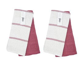 Set of 4 Rosa Cotton Rich Terry Tea Towels 42 x 62cm Cherry Home & Garden Kings Warehouse 