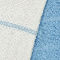 Set of 4 Rosa Cotton Rich Terry Tea Towels 42 x 62cm Light Blue Home & Garden Kings Warehouse 