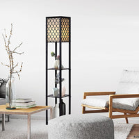 Shelf Floor Lamp - Shade Diffused Light Source with Open-Box Shelves Home & Garden Kings Warehouse 
