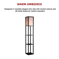 Shelf Floor Lamp - Shade Diffused Light Source with Open-Box Shelves Home & Garden Kings Warehouse 