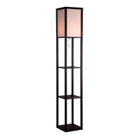 Shelf Floor Lamp - Shade Diffused Light Source with Open-Box Shelves Home & Garden Kings Warehouse 