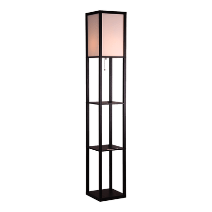 Shelf Floor Lamp - Shade Diffused Light Source with Open-Box Shelves Home & Garden Kings Warehouse 
