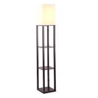 Shelf Floor Lamp - Shade Diffused Light Source with Open-Box Shelves Home & Garden Kings Warehouse 