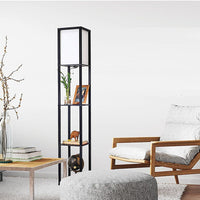 Shelf Floor Lamp - Shade Diffused Light Source with Open-Box Shelves Home & Garden Kings Warehouse 