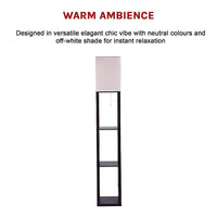 Shelf Floor Lamp - Shade Diffused Light Source with Open-Box Shelves Home & Garden Kings Warehouse 