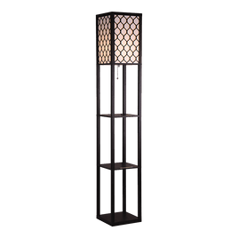 Shelf Floor Lamp - Shade Diffused Light Source with Open-Box Shelves Home & Garden Kings Warehouse 