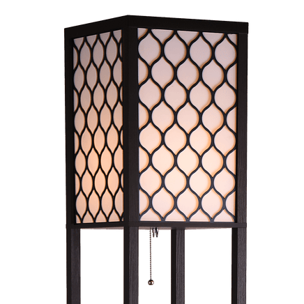 Shelf Floor Lamp - Shade Diffused Light Source with Open-Box Shelves Home & Garden Kings Warehouse 