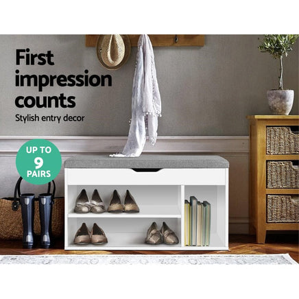 Shoe Rack Bench Shoe Cabinet White Allen Furniture Kings Warehouse 