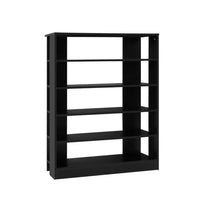 Shoe Rack Cabinet 30 Pairs 6-Tier Shelf Black Furniture Kings Warehouse 