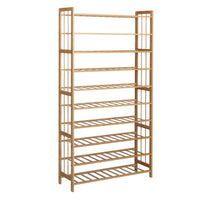 Shoe Rack Cabinet Bamboo 10-tier 50 Pairs