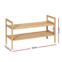 Shoe Rack Cabinet Bamboo Storage Organiser Pine Furniture Kings Warehouse 