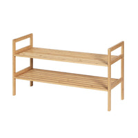 Shoe Rack Cabinet Bamboo Storage Organiser Pine Furniture Kings Warehouse 