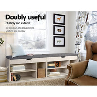Shoe Rack Cabinet Bench 9 Pairs Pine Dora Furniture Kings Warehouse 