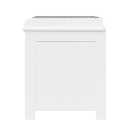 Shoe Rack Cabinet Bench White Caye Furniture Kings Warehouse 