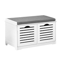 Shoe Rack Cabinet Bench White Caye Furniture Kings Warehouse 