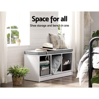 Shoe Rack Cabinet Bench White Zia Furniture Kings Warehouse 