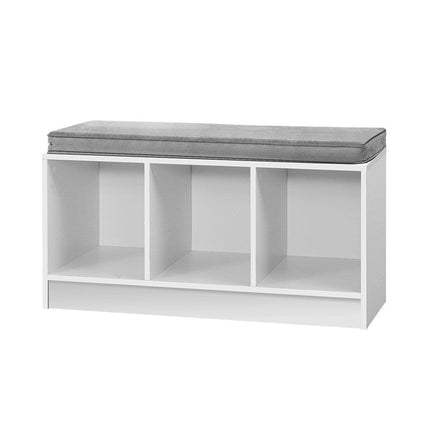 Shoe Rack Cabinet Bench White Zia Furniture Kings Warehouse 