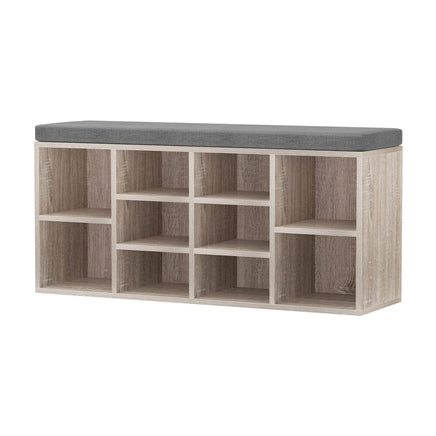 Shoe Rack Cabinet Shoe Bench Fabric Seat Pine BOA Furniture Kings Warehouse 