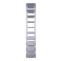 Shoe Rack Cabinet Stackable 10-Tier Grey Furniture Kings Warehouse 