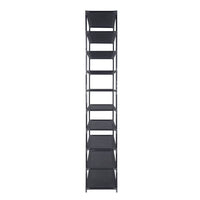 Shoe Rack Cabinet Stackable 50 Pairs 10-Tier Black Furniture Kings Warehouse 