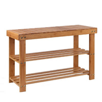 Shoe Rack Shoe Bench 10 Pairs Bamboo Furniture Kings Warehouse 