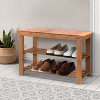 Shoe Rack Shoe Bench 10 Pairs Bamboo Furniture Kings Warehouse 