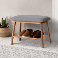 Shoe Rack Shoe Bench Fabric Seat 2 Pairs Furniture Kings Warehouse 