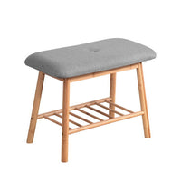 Shoe Rack Shoe Bench Fabric Seat 2 Pairs Furniture Kings Warehouse 
