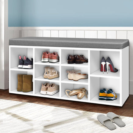 Shoe Rack Storage Cabinet Bench BOA Furniture Kings Warehouse 