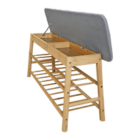 Shoe Stool Storage Rack Cabinet Multifunctional Space Saving Furniture Kings Warehouse 