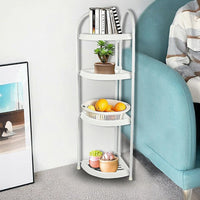 Shower Corner Shelf White Caddy Bathroom Shelves Organiser Bath Storage Rack 4 Home & Garden Kings Warehouse 