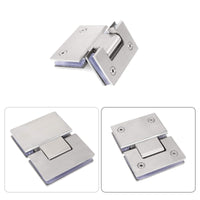 Shower Glass Door Gate Hinge 304 Stainless Steel 180 Degrees Polished Chrome Finish Kings Warehouse 