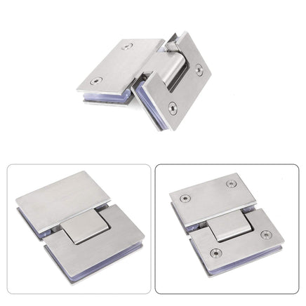 Shower Glass Door Gate Hinge 304 Stainless Steel 180 Degrees Polished Chrome Finish Kings Warehouse 