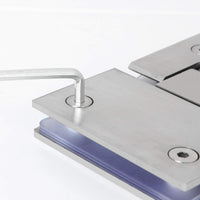 Shower Glass Door Gate Hinge 304 Stainless Steel 180 Degrees Polished Chrome Finish Kings Warehouse 