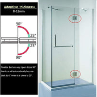 Shower Glass Door Gate Hinge 304 Stainless Steel 180 Degrees Polished Chrome Finish Kings Warehouse 