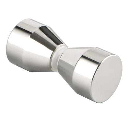 Shower Glass Door Knob Bathroom Round Back-to-Back Handle Pull 304 Brushed Nickel Kings Warehouse 