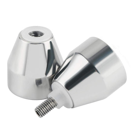 Shower Glass Door Knob Bathroom Round Back-to-Back Handle Pull 304 Brushed Nickel Kings Warehouse 
