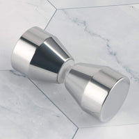 Shower Glass Door Knob Bathroom Round Back-to-Back Handle Pull 304 Brushed Nickel Kings Warehouse 
