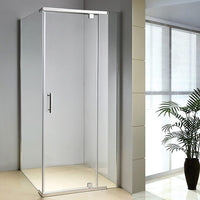 Shower Screen 1000x700x1900mm Framed Safety Glass Pivot Door By Della Francesca Furniture Kings Warehouse 