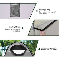 Shower Tent with 2 Window (Orange) Kings Warehouse 